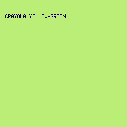 BBEE76 - Crayola Yellow-Green color image preview