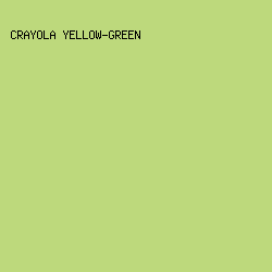 BDD97C - Crayola Yellow-Green color image preview