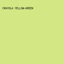 D3E785 - Crayola Yellow-Green color image preview