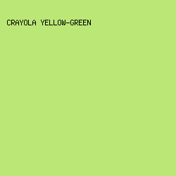 bbe776 - Crayola Yellow-Green color image preview