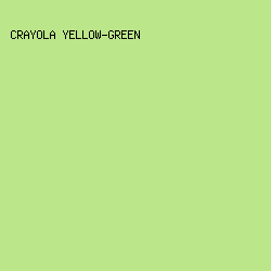 bce68a - Crayola Yellow-Green color image preview