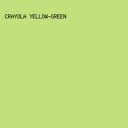 c2e07c - Crayola Yellow-Green color image preview