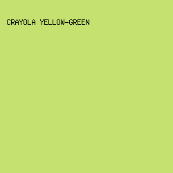c5e271 - Crayola Yellow-Green color image preview