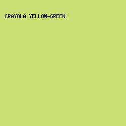 c9df74 - Crayola Yellow-Green color image preview