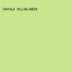c9e58d - Crayola Yellow-Green color image preview