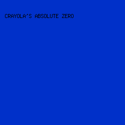 0030c9 - Crayola's Absolute Zero color image preview