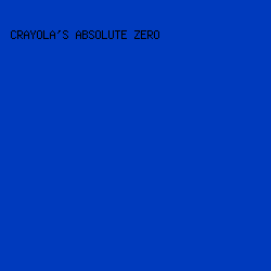 003abd - Crayola's Absolute Zero color image preview