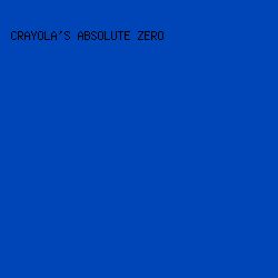 0045b8 - Crayola's Absolute Zero color image preview