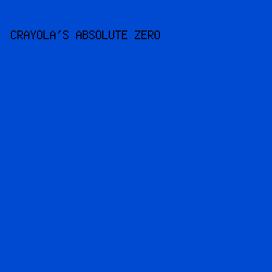0049d1 - Crayola's Absolute Zero color image preview