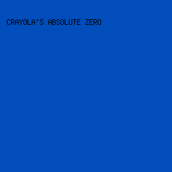 004dbb - Crayola's Absolute Zero color image preview