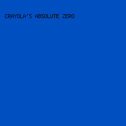 004fc1 - Crayola's Absolute Zero color image preview