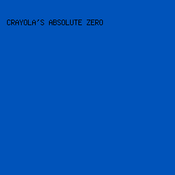 0053ba - Crayola's Absolute Zero color image preview