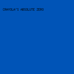 0054b7 - Crayola's Absolute Zero color image preview