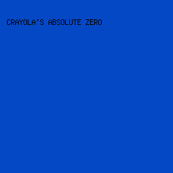 0548C6 - Crayola's Absolute Zero color image preview