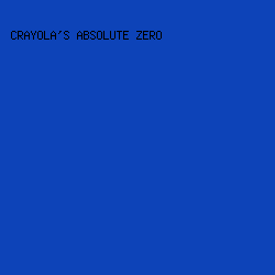 0D43B8 - Crayola's Absolute Zero color image preview