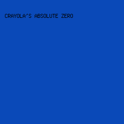 0a49b8 - Crayola's Absolute Zero color image preview