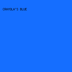 156EFF - Crayola's Blue color image preview