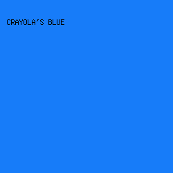 177CF9 - Crayola's Blue color image preview