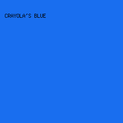 196EEF - Crayola's Blue color image preview