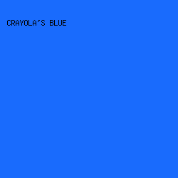 196bfd - Crayola's Blue color image preview