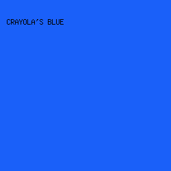 1A60F9 - Crayola's Blue color image preview