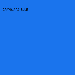 1A74ED - Crayola's Blue color image preview
