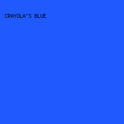 205aff - Crayola's Blue color image preview