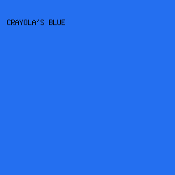 246FF0 - Crayola's Blue color image preview