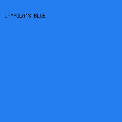 257EF0 - Crayola's Blue color image preview