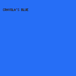 266EF6 - Crayola's Blue color image preview