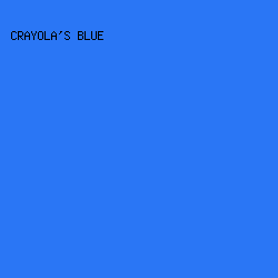 2A76F5 - Crayola's Blue color image preview
