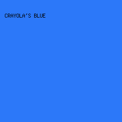 2C78F9 - Crayola's Blue color image preview