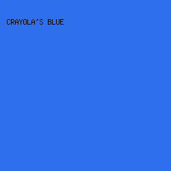 2D6FED - Crayola's Blue color image preview