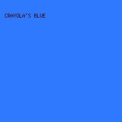 2E79FF - Crayola's Blue color image preview