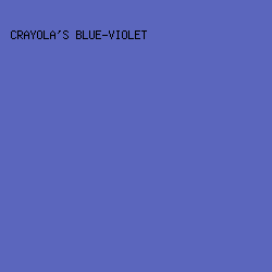 5B66BD - Crayola's Blue-Violet color image preview