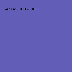 625EB8 - Crayola's Blue-Violet color image preview