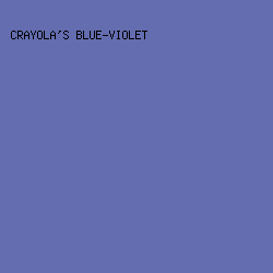 646DAF - Crayola's Blue-Violet color image preview