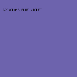 6D63AD - Crayola's Blue-Violet color image preview