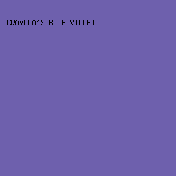 6E60AD - Crayola's Blue-Violet color image preview