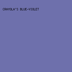6E70AC - Crayola's Blue-Violet color image preview