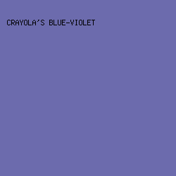 6c6bad - Crayola's Blue-Violet color image preview