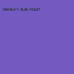 725AC1 - Crayola's Blue-Violet color image preview