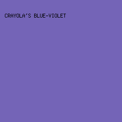 7464B7 - Crayola's Blue-Violet color image preview