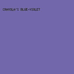 7468AA - Crayola's Blue-Violet color image preview