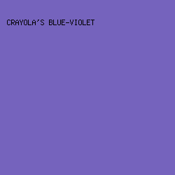 7563bd - Crayola's Blue-Violet color image preview