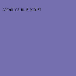 756FB0 - Crayola's Blue-Violet color image preview