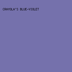 7571AC - Crayola's Blue-Violet color image preview