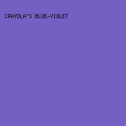 765FC2 - Crayola's Blue-Violet color image preview