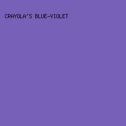 7660b8 - Crayola's Blue-Violet color image preview