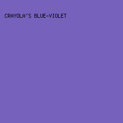 7662BD - Crayola's Blue-Violet color image preview